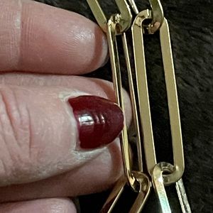 New designer paperclip necklace W/ 3 “extender